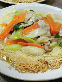 野菜たっぷりあんかけかた焼きそうめん-レシピのメイン写真