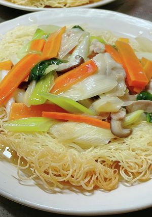 野菜たっぷりあんかけかた焼きそうめん-レシピのメイン写真