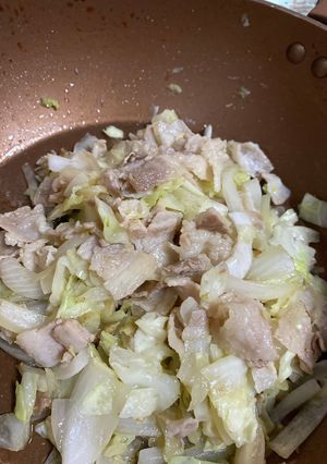 キャベツと豚肉の炒め物　-レシピのメイン写真