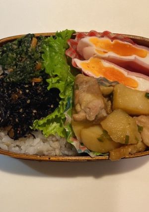 梅ひじき弁当-レシピのメイン写真
