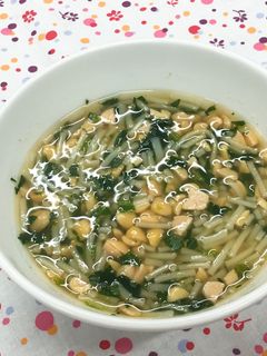 離乳食☆納豆とほうれん草のにゅうめん-レシピのメイン写真