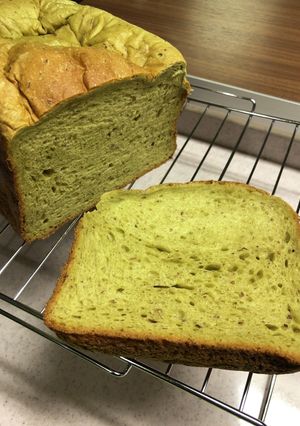 抹茶とあずきの和風食パン-レシピのメイン写真