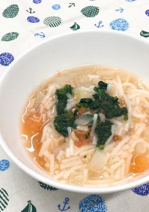 離乳食☆トマトとツナのにゅうめん-レシピのメイン写真