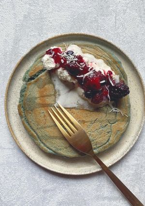 オートミール粉veganパンケーキ-レシピのメイン写真