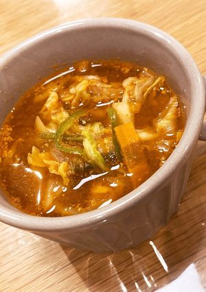 キムチの素で！簡単坦々スープ！-レシピのメイン写真