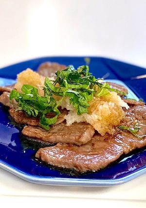 簡単一品！牛肉焼き肉をおろしポン酢で-レシピのメイン写真