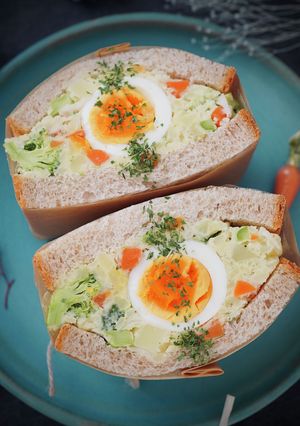 ごろごろ野菜のポテサラサンドイッチ-レシピのメイン写真