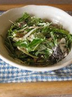 水菜とツナのサラダ-レシピのメイン写真