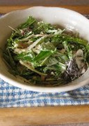 水菜とツナのサラダ-レシピのメイン写真