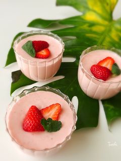 ひんやりフレッシュいちごムース-レシピのメイン写真