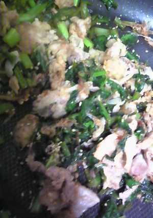 かぶの葉と豚肉いため-レシピのメイン写真