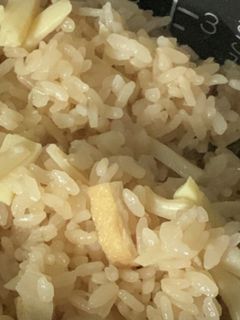 タケノコ消費タケノコたっぷりタケノコご飯-レシピのメイン写真
