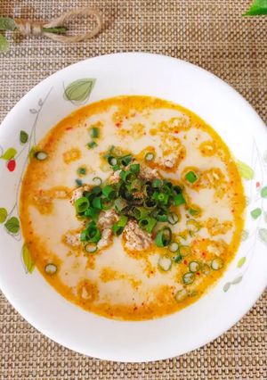豆乳担々スープで食べるオートミールご飯-レシピのメイン写真
