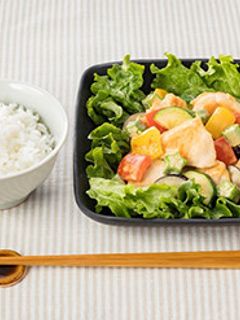 夏野菜の照りマヨチキン-レシピのメイン写真
