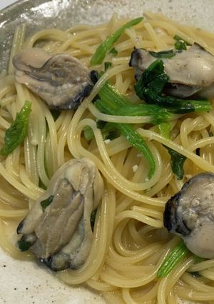 牡蠣のバター醤油パスタ-レシピのメイン写真