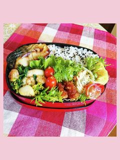 焼き鯖乗せ弁当-レシピのメイン写真