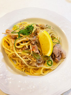 薬味たっぷり豚肉ときのこの和風パスタ-レシピのメイン写真