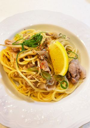 薬味たっぷり豚肉ときのこの和風パスタ-レシピのメイン写真
