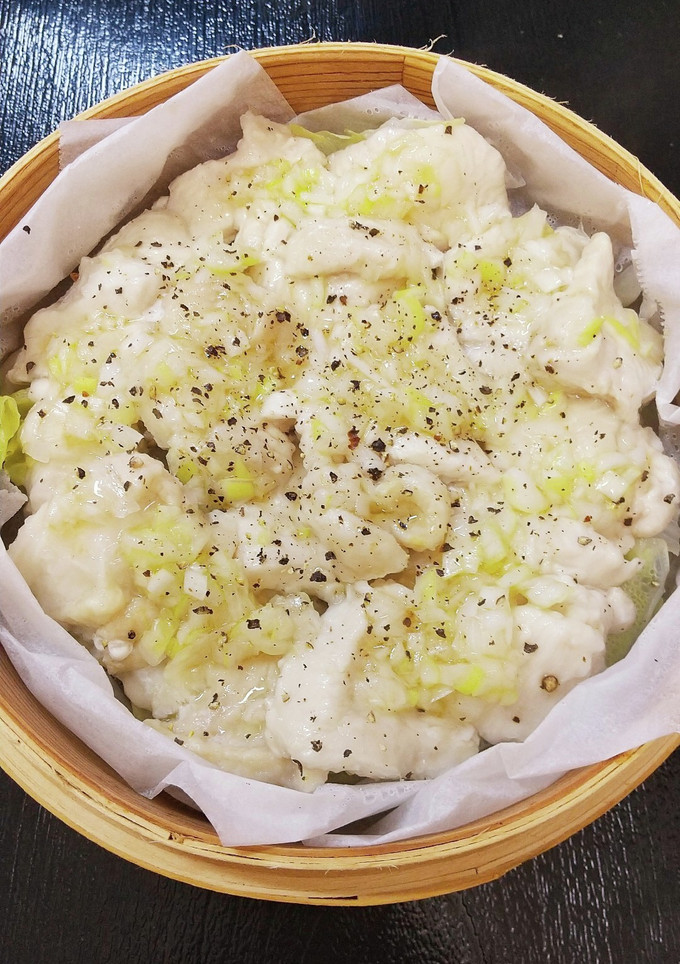 せいろ蒸し10分☆鶏むね肉のねぎ塩だれ-レシピのメイン写真