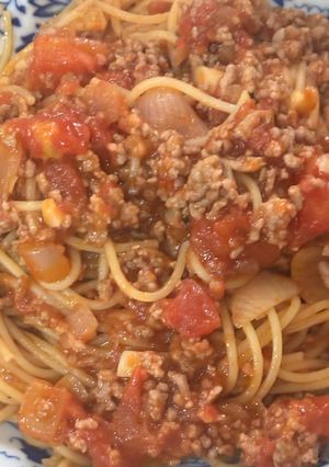 豚ひき肉で作るお肉たっぷりのボロネーゼ😋-レシピのメイン写真