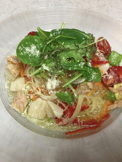 #冷製パスタ 夏野菜と帆立のジュレパスタ-レシピのメイン写真