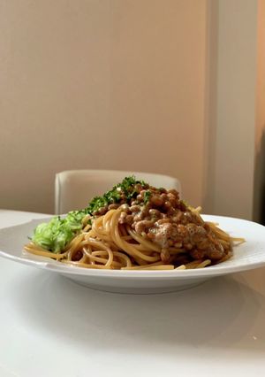 ぱすた日記/納豆パスタ-レシピのメイン写真