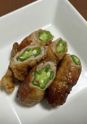オクラの肉巻き-レシピのメイン写真