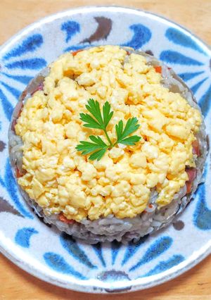 作り置きナスとベーコンのピリ辛チャーハン-レシピのメイン写真