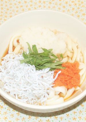 明太しらすおろしぶっかけうどん-レシピのメイン写真
