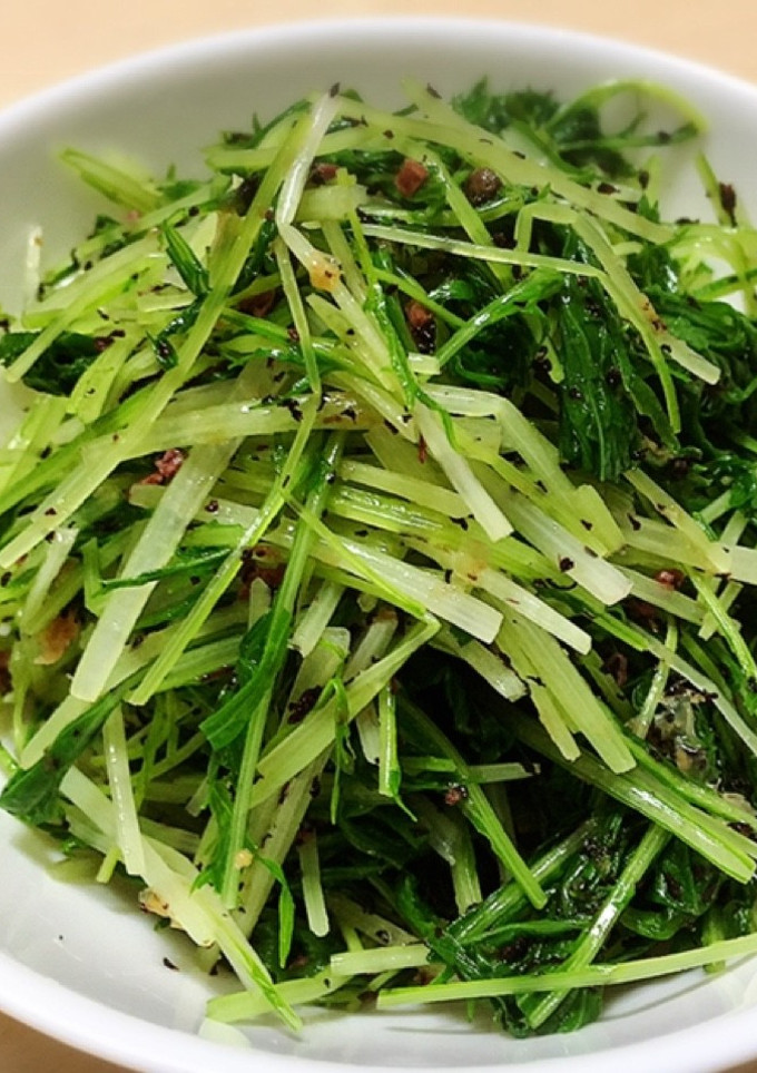 簡単おかず:豆苗のゆかり和え-レシピのメイン写真