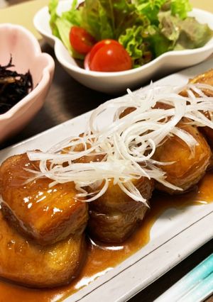豚バラと厚揚げの甘辛オイスター角煮-レシピのメイン写真