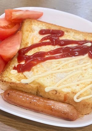 卵焼きパンでつくる卵トースト-レシピのメイン写真