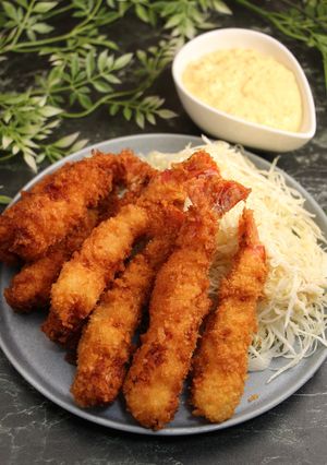 簡単！赤えびでちょっと大きいエビフライ-レシピのメイン写真