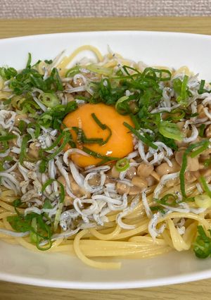 納豆としらすパスタ-レシピのメイン写真