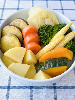 せいろ不要!レンジで蒸し野菜-レシピのメイン写真