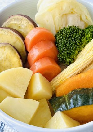 せいろ不要！レンジで蒸し野菜-レシピのメイン写真