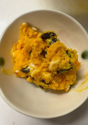 カボチャとレーズンの生クリームサラダ🎃-レシピのメイン写真