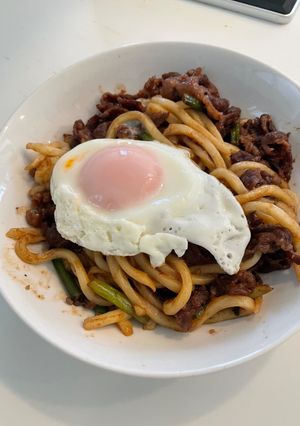味付きで簡単★プルコギうどん-レシピのメイン写真