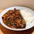 なすとピーマンと豚こま肉で簡単野菜カレー