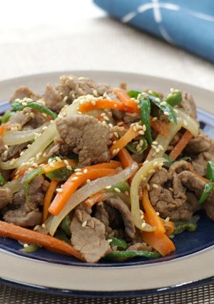 下味冷凍で時短！牛肉と野菜のプルコギ風-レシピのメイン写真