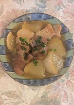 とろける脂身豚バラブロック肉と大根の煮物-レシピのメイン写真