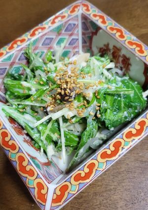 水菜と白滝の白和え風-レシピのメイン写真