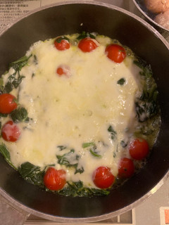 ほうれん草🌱とトマト🍅のチーズのせ⭐︎-レシピのメイン写真