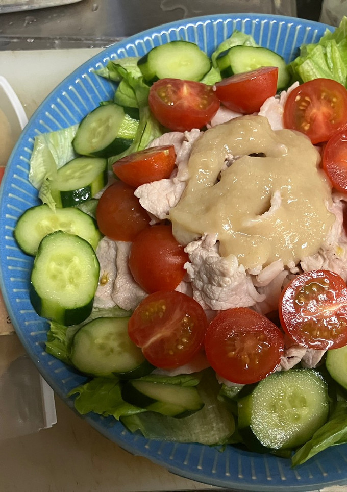 レタスと茹で豚の白糀かけ-レシピのメイン写真