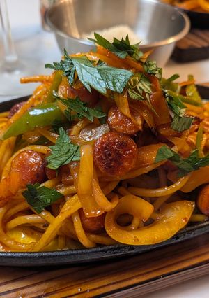 喫茶店のナポリタン、鉄板ナポリタンもOK-レシピのメイン写真
