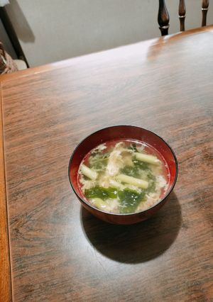 アスパラガスとわかめのかき玉スープ-レシピのメイン写真