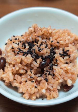 黒豆&小豆入り酵素玄米☆炊飯器-レシピのメイン写真