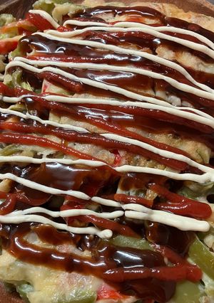 ピーマンで♪米粉のイタリアンお好み焼き-レシピのメイン写真