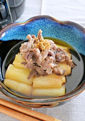 ＼大同電鍋レシピ／ねぎのすき煮-レシピのメイン写真