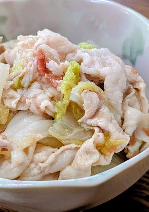 豚肉と白菜と梅干しの和風冷しゃぶ-レシピのメイン写真